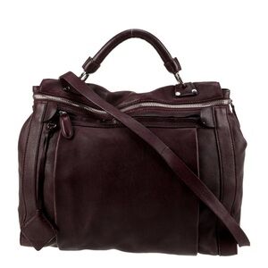 Elegant burgundy bag that can fit a laptop. Fratelli Rossetti
